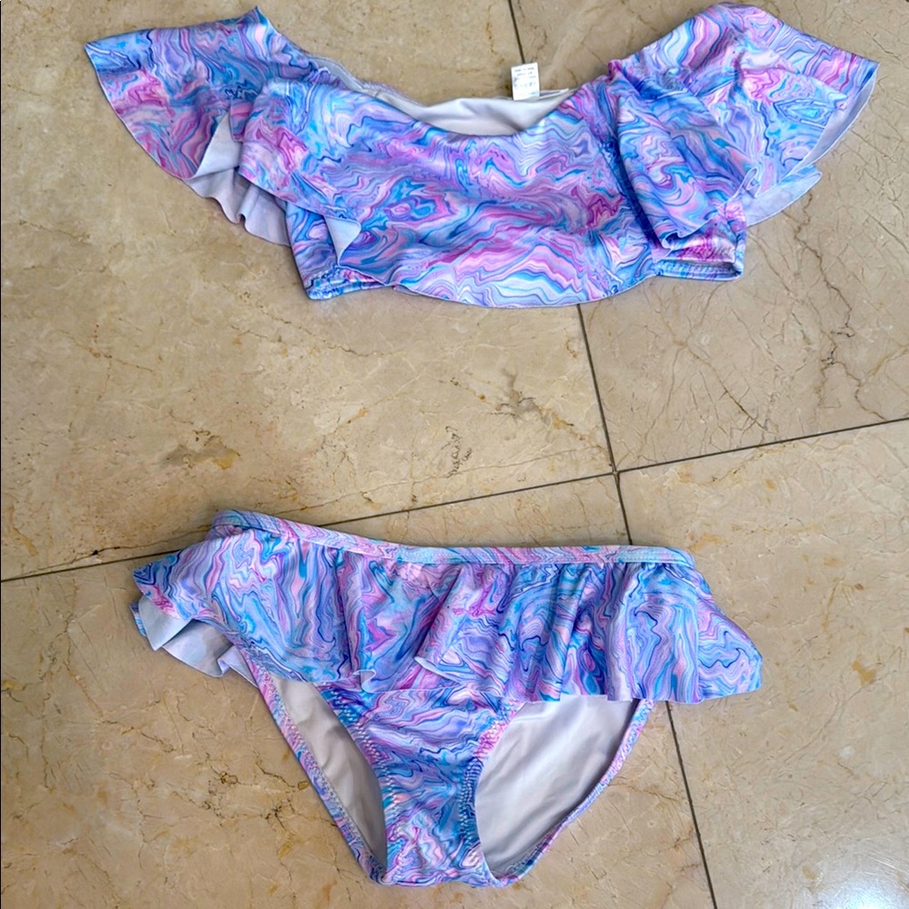 Kids Swim Ruffle Bikini Set - Multicolor 8 Stella Cove